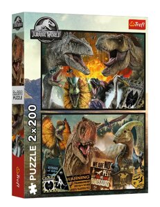 Пазли Доісторичний світ. Jurassic Wotld. Світ Юрського періоду (2х200 ел.) 13316 (Trefl)