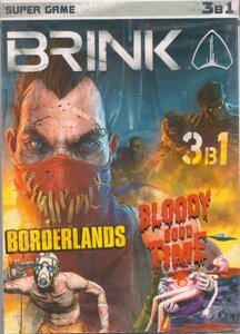 Комп'ютерна гра 3в1: Brink. Bloody Good Time. Borderlands (PC DVD)