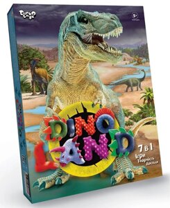 Настільна гра "Dino Land 7в1" DL-01-01U (Danko Toys) (укр.)