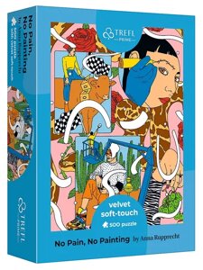 Пазли Velvet Soft Touch Ні болю, ні малювання. No Pain, No Painting (500 ел.) 37423 (Trefl)