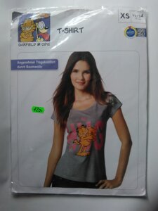 Футболка жіноча з малюнком T-Shirt Garfield (EU XS 32/34) 40/42(UKR)