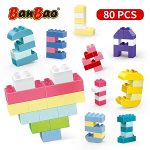 Конструктор "Великі блоки" Цікаві цифри (80 елм.) (ЕТ982) (BanВao)