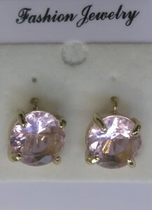 Сережки класичні (рожеві) (Fashion jewelry)