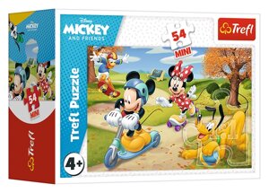 Пазли Mini Міні та Мікі на самокаті. Disney Міккі Маус (54 ел.) 19713 (Trefl)