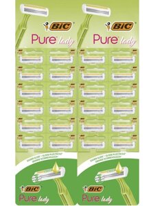 Набір бритв без змінних картриджів BIC Pure 3 Lady 24 шт.