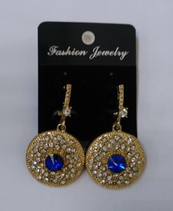 Масивні сережки з каменями (Fashion jewelry)