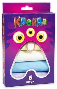 Крейда Велика кругла різнокольорова - 6 штук. 50107 (Strateg)
