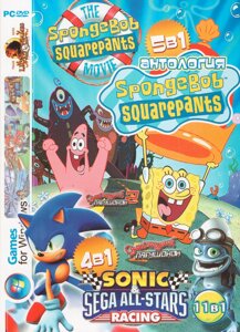 Комп'ютерна гра 11в1: Crazy Frog Racer. Sonic & SEGA All Stars Racing. Spongebob SquarePants (PC DVD)