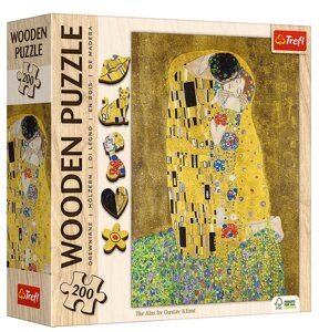Пазли Wooden Puzzle. Поцілунок. Густав Клімт. The Kiss. Gustav Klimt (200 ел.) 20247 (Trefl)