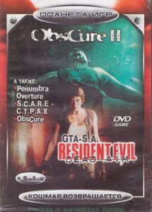 Комп'ютерна гра 5в1: Obscure II. Penumbra: Overture. Resident Evil: Dead Aim. S. C. A. R. E. (PC DVD)