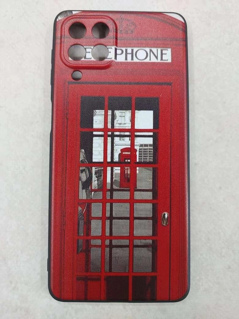 Чохол-бампер силіконовий для Samsung M53 із принтом Red Telephone Kiosk від компанії Uplanshet - фото 1