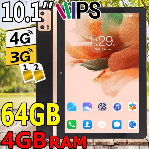 Планшет LUQEEG X11Pro 10.1 IPS 4GB/64GB 2 sim c 3G/4G від компанії Uplanshet - фото 1