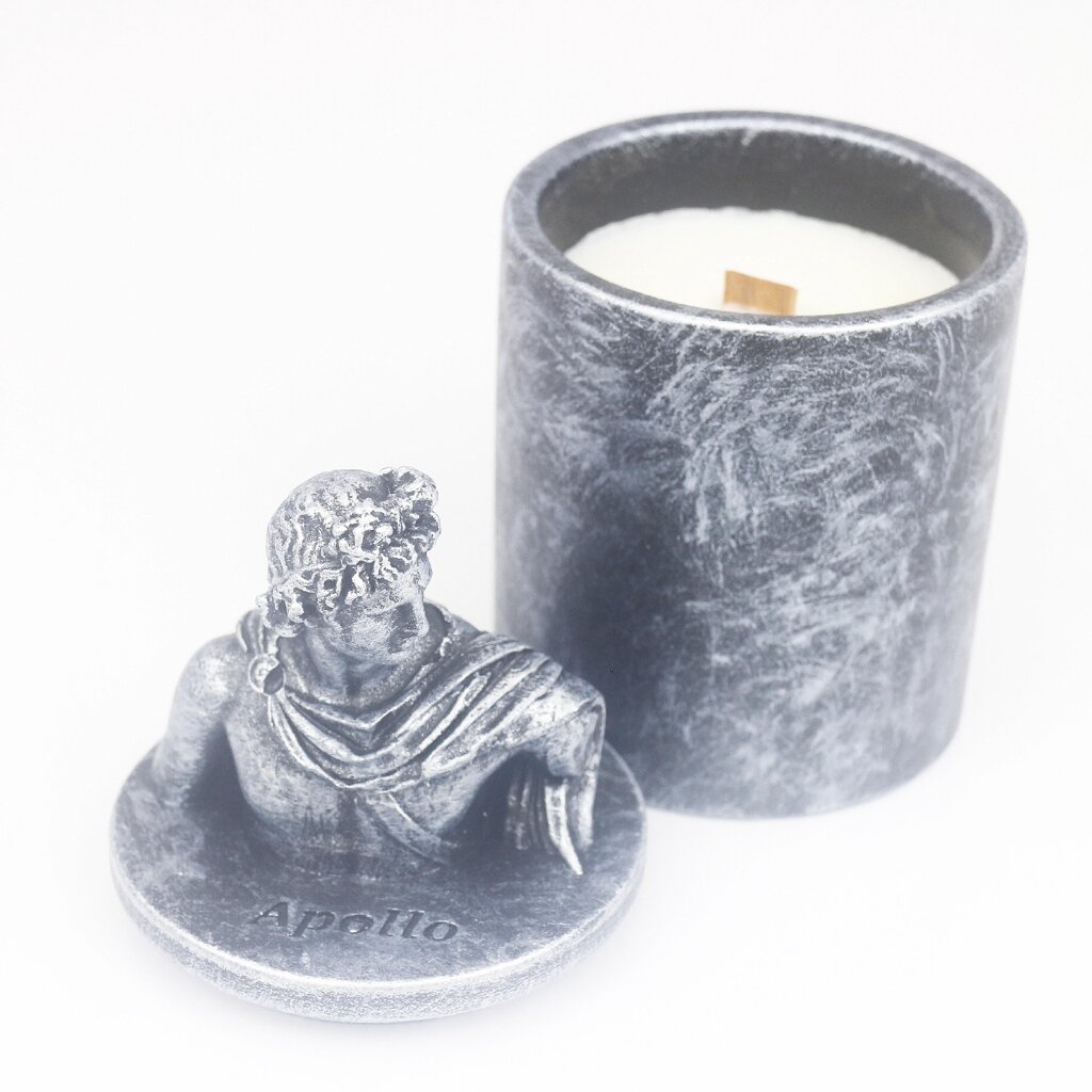 Аромасвічка APOLLO BURLEY VANILLA SILVER 100% WOOD WAX 165g 35h Гранд Презент NAC 1107 від компанії Гранд Презент - фото 1