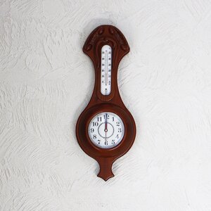 Годинник, термометр прямокутний Гранд Презент 11/450 х 185 х 70