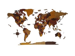 Карта світу 3D багатошарова (коробка) 193*118 см Гранд Презент 48