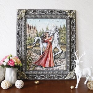 Картина об'ємна Дівчина з конем Гранд Презент КP 902 цветная