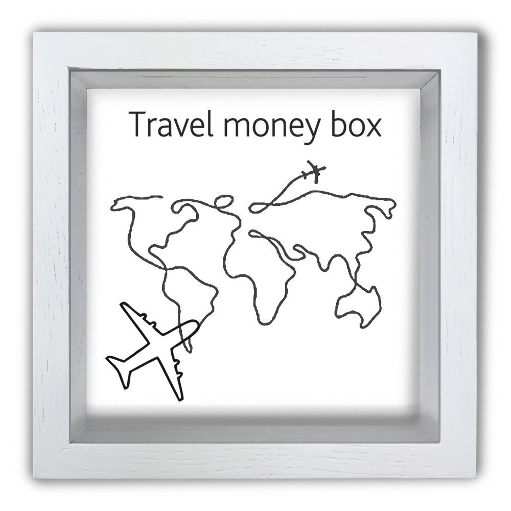 Копілка (скарбничка) "Travel money box" біла 20*20 см Гранд Презент гпхркп0014ба від компанії Гранд Презент - фото 1