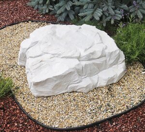 Ландшафтний Валун (камінь) білий граніт 87х86х28 см Гранд Презент ССПГ00010-6 Білий