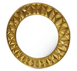Настінне дзеркало кругле зі скла та металу Гранд Презент 21020