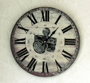 Настінний годинник аналоговий МДФ d34см Гранд Презент 1021692-1 фото