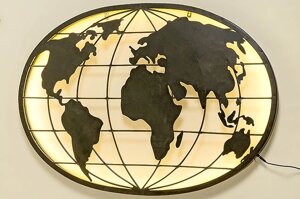 Настінний світлодіодний нічник карта світу L99см Гранд Презент 1003887