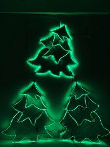 Новорічний декор Ялинка LED гірлянда (Дюралайт) 90*70 см Гранд Презент 220241