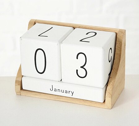Настільний вічний календар МДФ 14х7х9см Гранд Презент 3113400 - вартість