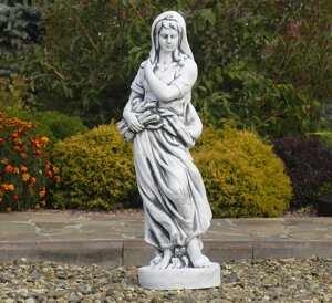 Садова скульптура Богиня зими 83x25x24 см Гранд Презент ССП12040 Сірий
