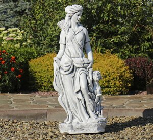 Садова статуя Богиня полювання Артеміда 84x34x27 см Гранд Презент ССП12041 Сірий