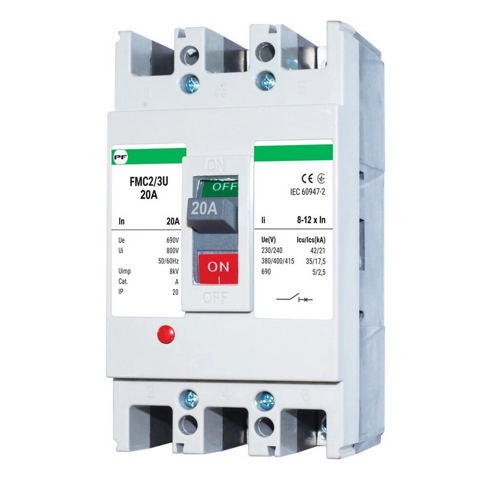 Автоматичний вимикач Промфактор FMC2/3U 20А 8-12In ( FMC23U0020 ) від компанії ТД "Електростар" - фото 1