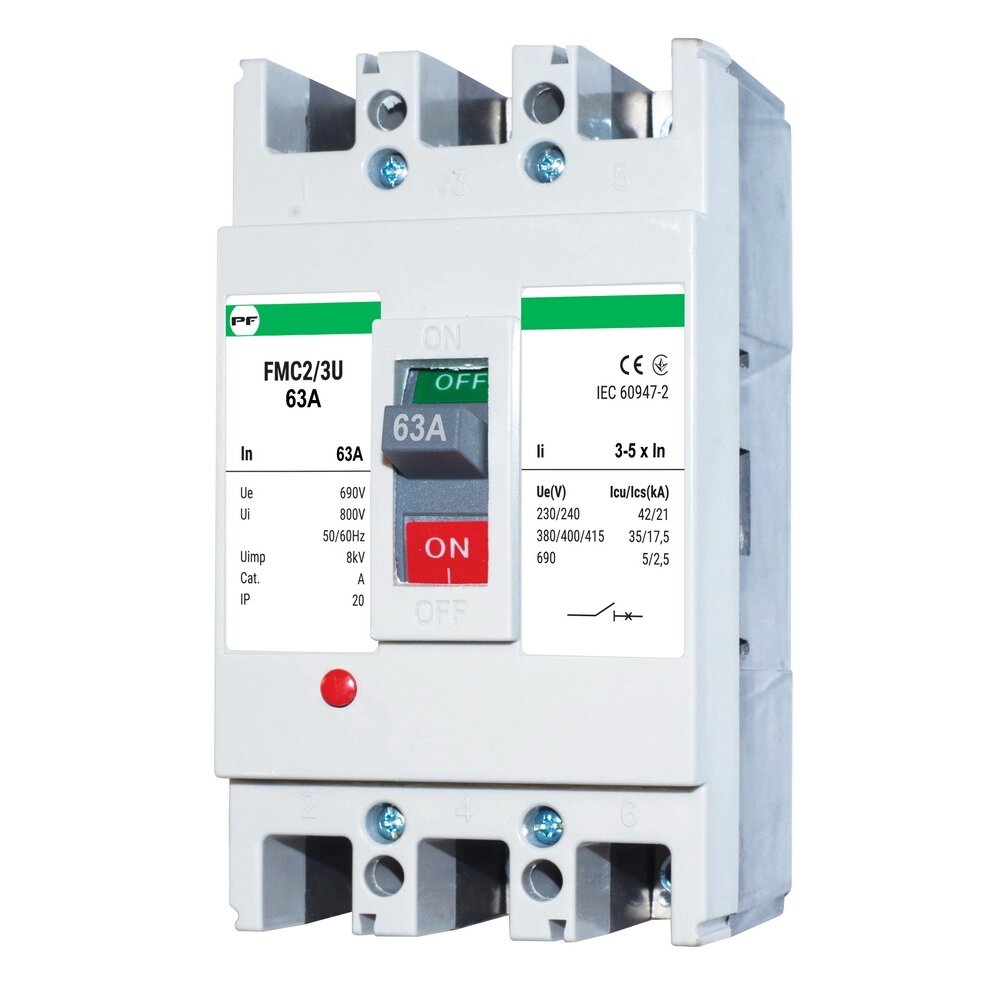 Автоматичний вимикач Промфактор FMC2/3U 63А 3-5In ( FMC23U0063/5 ) від компанії ТД "Електростар" - фото 1