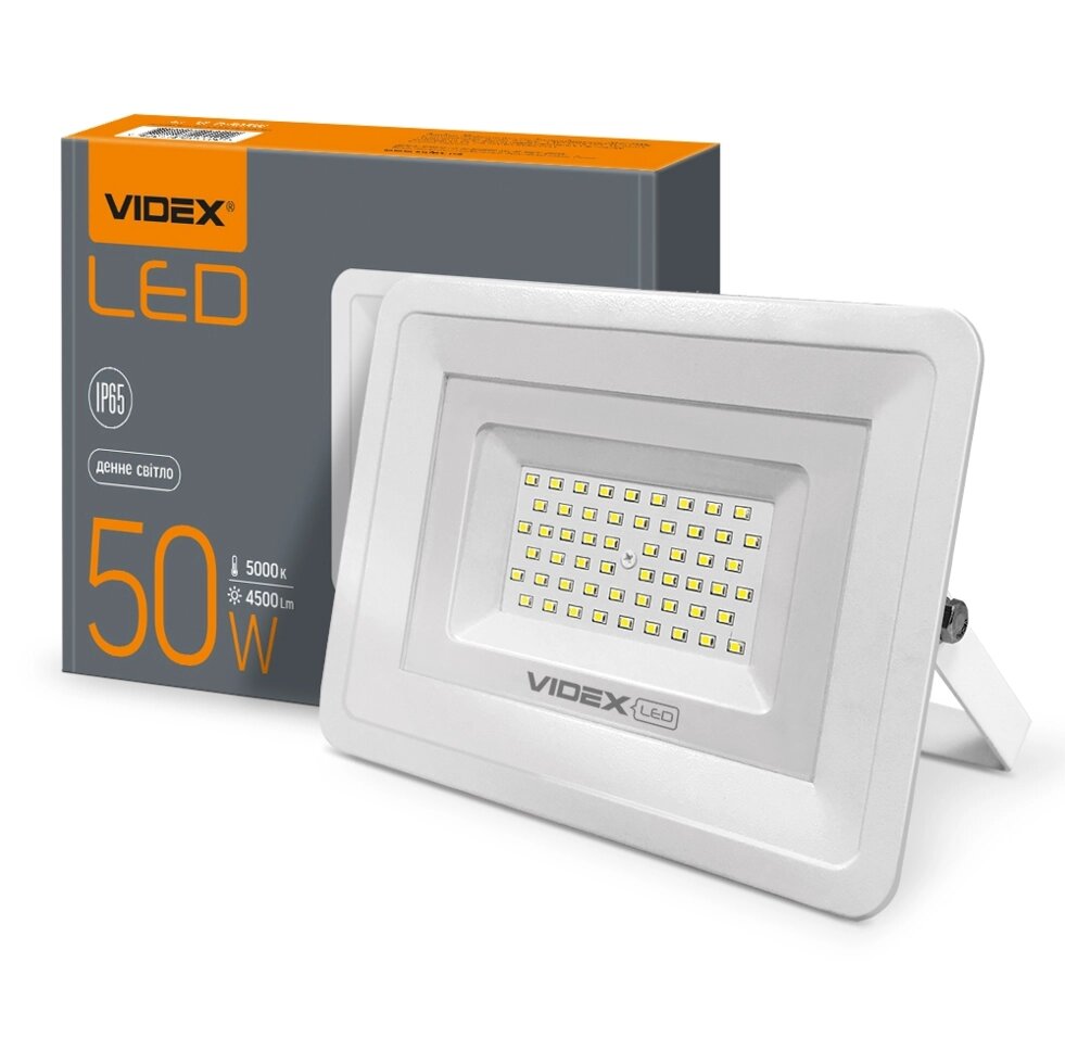 LED прожектор VIDEX 50W 5000K від компанії ТД "Електростар" - фото 1