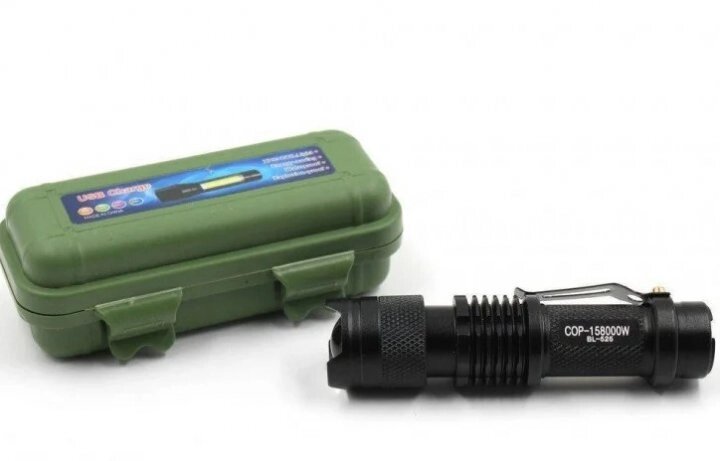 Ліхтар ручний POLICE BL-525/5389 акумуляторний у футлярі з зарядкою від USB від компанії ТД "Електростар" - фото 1