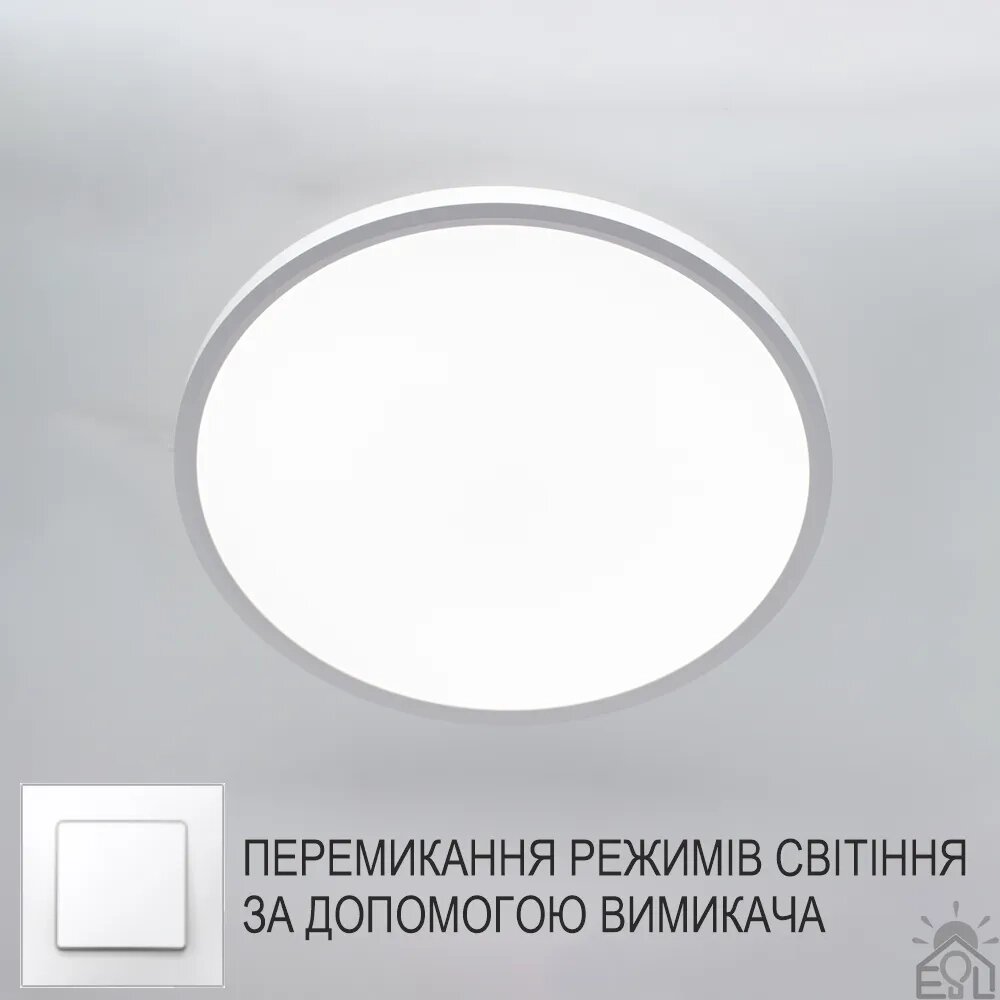 Накладний світлодіодний світильник OKO 54W R-ON/OFF 40025-WHITE-220-IP20 від компанії ТД "Електростар" - фото 1