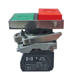 Кнопка Start-Stop FPPRECLB110 1NO+1NC без фіксації Промфактор