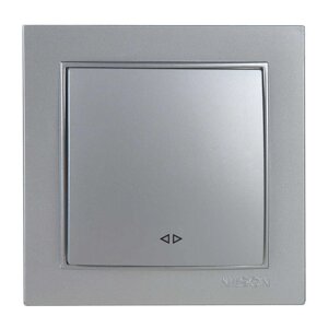 Вимикач Nilson Thor срібло 1кл проміжний