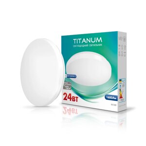 LED світильник настінно-стельовий TITANUM 24W 4100K Матовий