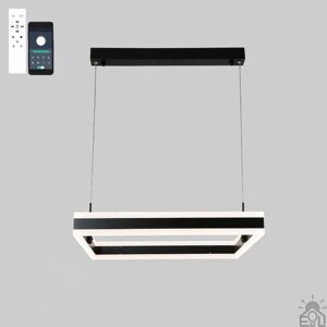 Керована світлодіодна люстра STELLA 100W-S-APP-500x500x1200-BLACK/WHITE-220-IP20 в Хмельницькій області от компании ТД "Электростар"