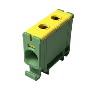 Клемник на DIN-рейку Al 6-50/Cu 2.5-50 мм² жовто-зелень Промфактор