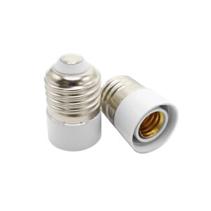 Патрон перехідник з E27 на Е14 VL271 білий Violux