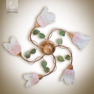 Люстра 445 серии "Лист яблони"