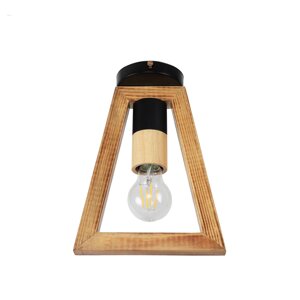 Люстра дерев'яна виробництво Sirius S7150/1 світлий обжиг на 1 лампочку