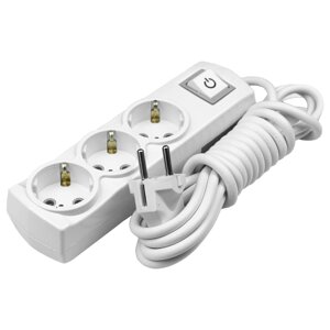 Подовжувач Violux 3р 5м з заземленням з вимикачем