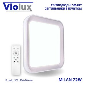 Світильник LED smart MILAN + пульт 72W 3000-6000K IP20 квадрат (220215)