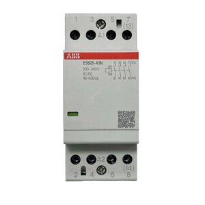 Контактор модульний ABB 4p 25А 230В AC/DC ESB25-40N-06 