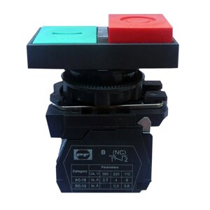 Кнопка Старт/Стоп FP5-AL8425 1NC зелено-червона пластик Промфактор