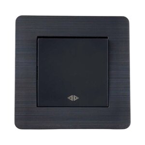 Вимикач Nilson Selene антрацит 1кл проміжний