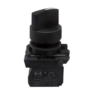 Кнопка-перемикач пластик 3-х позиційна чорна Промфактор