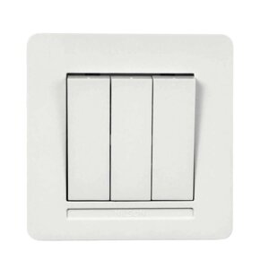 Вимикач Nilson Selene білий 3кл