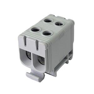 Клемник на DIN-рейку Al 6-50/Cu 4 2.5-50 мм² сірий Промфактор